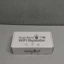 WiFi Extender, WiFi Extender Signal Booster DualBand(5.8G&2.4G) Wireless Repeater Coverage to 12880 sq. ft & 105 Devices, 1Tap Setup, Supports Ethernet Port, Faster Speed