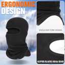 GXCROR Balaclava Ski Mask Fleece Balaclava Face Mask for Men Women Winter for Cycling Motorcycle,Snowboarding and Skiing (Black)