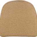 Klear Vu Raindrop The Gripper Non Slip Chair Cushions, Soft & Comfortable Seat Pad, Sitting Pillow for Kitchen, Dining or Office, 4 Count (Pack of 1), Natural