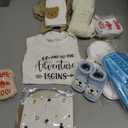 15-Piece New Parent Gift Set for Pregnancy & Postpartum – Care Essentials for Parents, Gift Box with Apparel, Keepsake & Adult Drinkware (White)