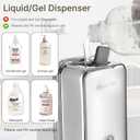 Stainless Steel Soap Dispenser Wall Mounted, 27oz Commercial Hand Soap Dsipenser, Manual Anti-Leak Pump Liquid Soap Dispenser, Rust-Proof Lining Hand Sanitizer Lotion Dispenser for Bathroom (27 OZ)