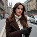 Womens Winter Gloves Spandex Touchscreen Warm Fleece Lined for Cold Weather (One Size, Black Heather)