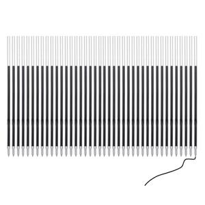 PASISIBICK 3.86 in Black Ink Refills for Ballpoint Pen with Stylus Tip, Soft Touch Click Pen, 2 in 1 Metal Pens, Medium Point(Pack of 40)