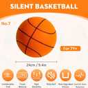 2 x Silent Basketball Size 7 (29.5") - 2026 New Upgrade Foam Basketball Arcade Game Indoor | Ball for Quiet Dribbling and Indoor Training,Pro PU Foam Ball Higher Bounce, No.7