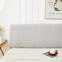 Bed Headboard Slipcover Universal Headboard Cover Double King Size Dustproof All-inclusive 180/150/200CM Elastic Velvet Modern Stretch Dustproof Bed Head Cover Slipcover Protector For Bedroom Decor (