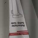 Reinforced 41" Extra Tall Retractable Baby Gates Extra Wide 100" Retractable Dog Gate with Support Rods, Indoor Extra Long Baby Gates for Large Openings Outdoor Retractable Gate Tall Dog Gate, Black