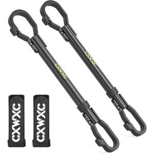 Bike Crossbar Adapter for Bike Rack (32kg/70lbs) - Top Tube Cross-Bar Adjustable - Bicycle Bike Adapter Bar for Low-Step Step-Through Bikes, BMXs, Ladies and Kids Bikes (2 PCS)