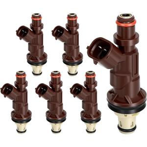 1999-2004 6Pcs Fuel Injectors Compatible for Toyota 4Runner 1999-2002 Tacoma 1999-2004 Tundra 2000-2004 3.4L V6 Replace 23250-62040 2320962040