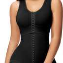 SHAPSHE Fajas Colombianas Moldeadoras BBL Post Surgery Stage 2/3 Body Shaper Tummy Control High Compression Garment Shapewear (Medium, Black)