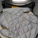 KLAIF 12" Electric Countertop Pizza Oven Indoor With Ceramic Stone, Dual Adjustable Temperature Controls, Includes 4 Pizza Tools, LMR-Black