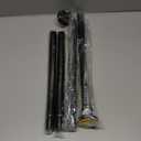 Shower Curtain Rod Adjustable 32"-80", Tension Shower Curtain Rod No Drilling Stainless Steel Rust Proof for RV Bathroom Shower Stall Apartment, Black