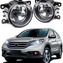 Fog lights Replacement For ACURA HONDA TSX RDX TL ILX CRV PILOT 33900-T0A-A01 Front Bumper Assembly with Bulbs Daytime Driving Lamps Left + Right Side