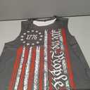 Bwlizfuz Men’s We the People 1776 Patriotic Muscle Tank Top, Gray American Flag Graphic 4th of July Sleeveless Distressed Vintage Style Gym Workout Athletic Fit USA Crew Neck Memorial Day Shirt M