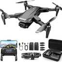 GPS Drone with Camera for Adults 4K, Auto Return Home, Brushless Motor, Follow Me, 5G FPV Transmission, Smart RC Quadcopter Drones for Beginners Kids, Long Flight and Distance, Under 250G (Black)