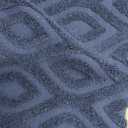 Artoid Mode 2 Pcs Navy Blue 3D Diamond Grid Jacquard Hand Towels for Bathroom, 100% Cotton Soft Absorbent Bathroom Decor Towels, 13.7 x 29.5 Inch