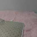 Luxury Shag Area Rug, 3x5 Feet Pink Rectangle Plush Fuzzy Rugs, Non-Slip Shaggy Furry Carpets for Kids Room Bedroom