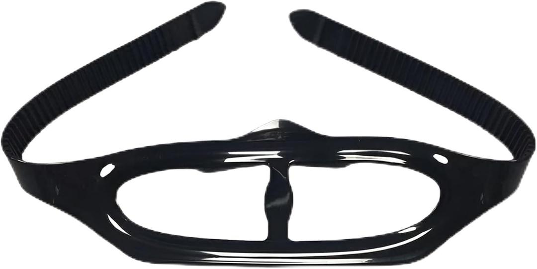1Pcs Universal Silicone Replacement Scuba Mask Strap, Black Dive Mask Strap, Swimming Goggles Glasses Head Band Parts Accessories for Diving Swim Snorkel