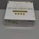 Yahi Red Light Therapy for Face and Neck, Rechargeable and Ergonomic Design for Home & Travel, Cordless Face Mask Light Therapy, White