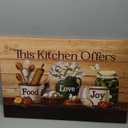 Country Kitchen Food Still Life Canvas Wall art Vintage Rustic Farmhouse This Kitchen Offers Food Love and Joy Painting Picture Wall Decor Poster Print Artwork for Dining Room Home Decoration (24L" x 16W", Kitchen-Canvas)