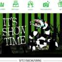 Beetle Halloween Party Decorations Backdrop Banner 5x3 Ft It's Show Time Halloween Birthday Decorations Banner Horror Themed Party Decorations Background Photo Booth