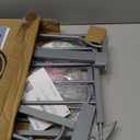 Regalo Safety 29-49" Easy Step Extra Wide Baby Gate for Doorways & Bottom of Stairs, Pressure Mounted Safety Gate with Door for Babies, Toddlers & Pets, Platinum