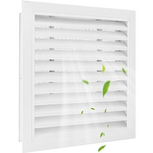 18" X 18" Aluminum Gable Vent with Screen, Never Rust Gable Vents for ShedReducing Indoor Temperature - Ideal for Wall, Attic,Shed,Door, and Shipping ContainerVent Opening: 16" x 16"