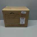 CTIME 3-Tier Medicine Organizer - Portable Medicine Cabinet with Leather Handle, Empty First Aid Kit for Home