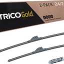 TRICO Gold (18-2421) 24 & 21 Inch Pack of 2 Automotive Replacement Windshield Wiper Blades for My Car Super Premium All Weather Beam Blade for Select Vehicle Models