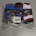 Debra Weitzner Womens Runner Ankle Socks - Low-Cut Colorful Socks (Size 9-11 and 10-13) 12 Pairs (Ankle Blue & Maroon)