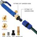 Jet Nozzle 2-in-1 High Pressure Power Washer, Watering Sprayer Cleaning Tool, Hydro Jet Nozzle Power Washer, Tool Pressure Washer Extension Wand with 3 Hose Nozzles for Garden Hose and Car Washing