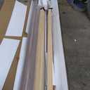 Merax Queen Size Bamboo Platform Bed,Modern Bed Frame with Upholstered Adjustable Headboard, Wood Slat Support, No Box Spring Needed, Easy Tool-Free Assembly, Brown+Beige