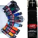 Rawlings | Elastic Game Day Belt | Baseball/Softball | Adult/Youth | Multiple Colors (OSFM | Adjustable Elastic | Fits 18" - 36", Black)