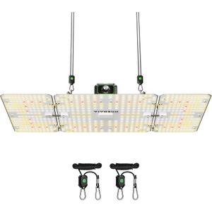 VIVOSUN LumaLight 200W LED Grow Light, Full Spectrum Plant Light, Smart Dimmable & High PPFD for Indoor Plants Seedling Vegetables Bloom, Fits 24/33 Grow Tents