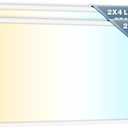 Sunco 2x4 LED Flat Panel Light Drop Ceiling Office Fixture, 7700 LM, Selectable Features, 40W/50W/60W, 4000K/5000K/6000K, Dimmable (0-10V), Dustproof ETL 2 Pack