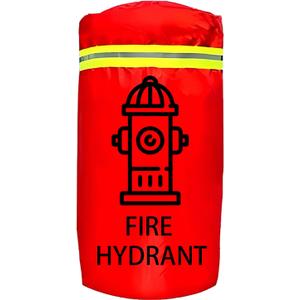 Fire Hydrant Cover Used For Outdoor Fire Hydrant Anti-Freeze Rainproof Thermal Insulation And Dustproof Cover (Single layer waterproof cloth, Diameter19" *40"H)
