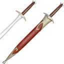 31 inch Fantasy Medieval Foam Dagger Sting Sword with Scabbard Cosplay Prop LARP 1:1 Replica Costume Halloween