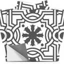 Bleucoin Santiago Black Peel and Stick Tile Stickers Vinyl Self-Adhesive Backsplash for Kitchen & Bathroom Water-Resistant & Removable Tile Decals for Instant Makeover (4" x 4" (44 pcs))