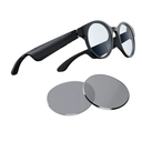 Razer Anzu Smart Glasses: Blue Light Filtering & Polarized Sunglass Lenses - Low Latency Audio - Built-in Mic & Speakers - Touch & Voice Assistant Compatible - 5hrs Battery - Round/Large