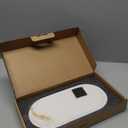 Koville Natural Marble Tray for Bathroom Countertop, Marble Storage Trays for Perfume, Cosmetics, Jewelry, Vanity Tray Stone Trays for Kitchen, Decorative Tray for Dresser Organizer(Calacatta White) (12" x 6" x 0.7")