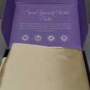 DECOLURE Satin Bed Sheets - 6 Piece Luxury Silky King Size Bedding Set - Softer Than Silk, Wrinkle-Free with 15” Deep Pocket Fitted Sheet, Perfect for Hair & Skin, Gifts for Women (Champagne)