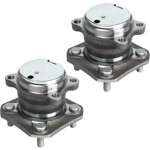 PAROD 2PCS 512384 Wheel Hub & Bearing Assembly fit for Nissan Sentra 2007-2012 2.0L L4; 4-Wheel ABS Rear