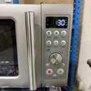 Breville BMO650SIL Compact Wave Soft Close Microwave Oven, Silver | Precisely reheat, defrost and cook food | Soft close door prevents slams | Convenient for smaller countertop spaces