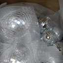 17 Pcs Disco Ball Decor: Mini Large Assorted Size Hanging Mirror Disco Ball Sets - Silver Party Ornaments for Stage Club Prom Props 70s Weddings Dance Music Birthday(12, 8, 6, 4, 3.2 Inch)