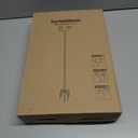 Garbuildman Upgraded Smart Bird Feeder Pole for 3 Birdhouses with Reinforced 5-Prong Base, Adjustable Birdhouse Pole for Outdoors, 3-in-1 Bird Feeder Stand Mounting Kit for Wild Birds Watching, Black