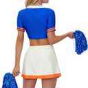 Khanda Cheerleader Costume for Women Sexy Cheerleading Outfit 2025 High School Girl Party Halloween Cheer Uniform Outfit S
