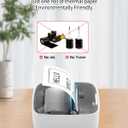 iDPRT Sticker Maker, Portable Thermal Printer with 1 Roll Sticker Paper, Bluetooth Inkless Printer Mini Label Maker for Study, DIY, Notes, Mini Label Maker with Multiple Template in Free App, Grey
