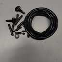 Car Front Windshield Washer Nozzles, Double-Hole Auto Window Water Sprayer Replacement Kit with Fluid Hose & Connectors, Universal for Most Cars (9PCS)