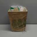 Wooden Trash Can,Small Square Bamboo Waste Bin for Bathroom, Bedroom, Dorm, College, Office - 8"x8"x10" Size，Bamboo