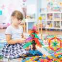 TOMYOU 200 Pieces Building Blocks Kids STEM Toys Educational Discs Sets Interlocking Solid Plastic for Preschool Boys and Girls Aged 3+, Safe Material Creativity