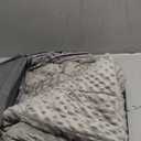 Mr. Sandman Weighted Blanket for Adults Queen Size 15 lbs, Soft Cooling Heavy Minky Blanket for Sleep, Washable Throw Blanket with Glass Beads, 60 x 80 Inches, Grey